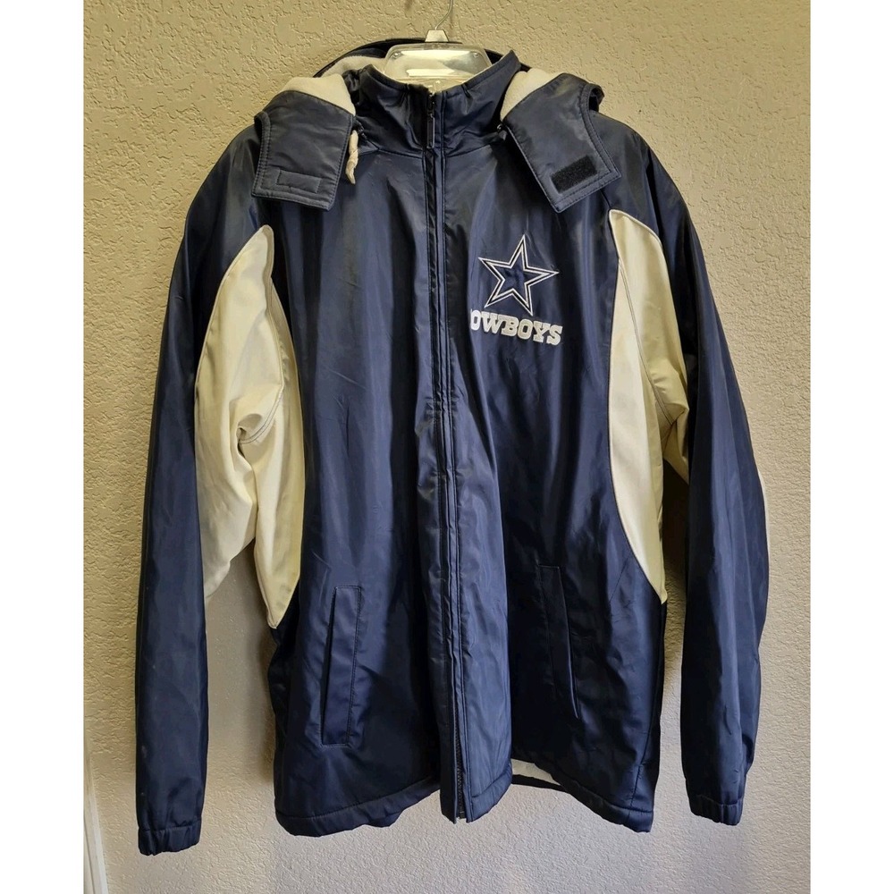 Dallas Cowboys G-III Sports Parka Jacket Men's Large Removable Hood Insulated
